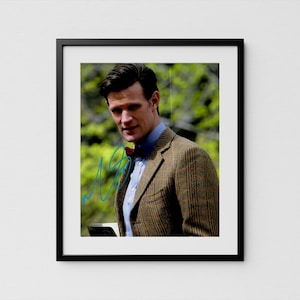 Matt Smith Autograph Doctor Who Signed Poster Authentic Signature COA