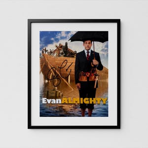 Steve Carell Autograph Evan Almighty Signed Poster Authentic Signature with COA