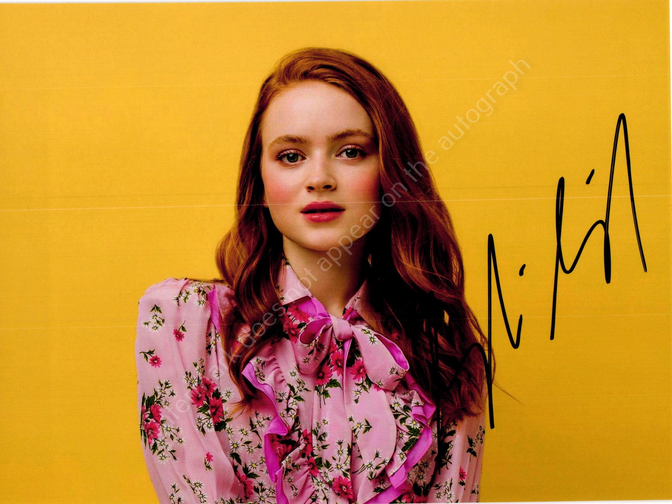 Sadie Sink Films Et Programmes Tv SADIE SINK Autograph Signed Photo 6x8 Signature with COA - Etsy France