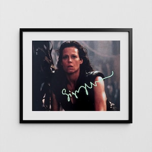Sigourney Weaver Autograph Alien Signed Poster Authentic Ellen Ripley Signature with COA