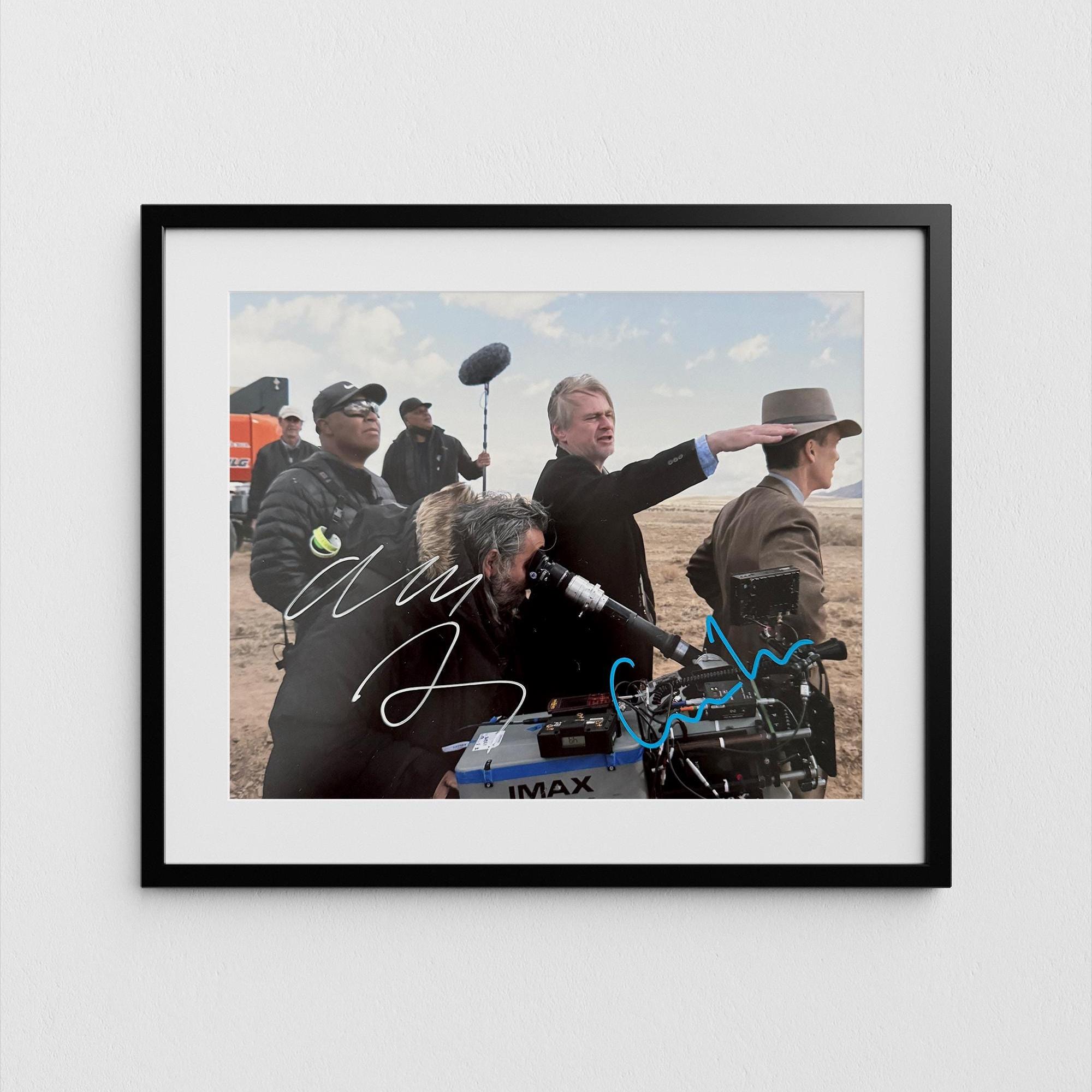 Cillian Murphy & Christopher Nolan Autograph Oppenheimer Signed Poster Authentic Signature with COA