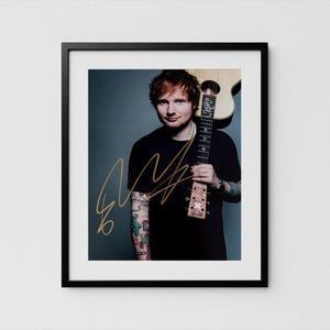 Ed Sheeran Autograph Signed Poster Authentic Signature with COA