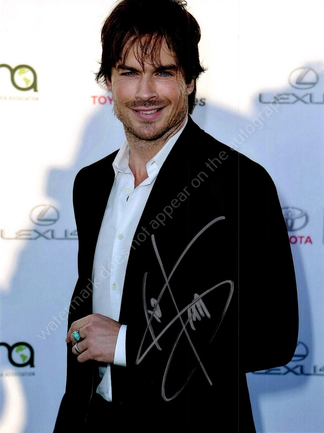 IAN SOMERHALDER Autograph Signed Photo 6x8 Signature With COA Etsy