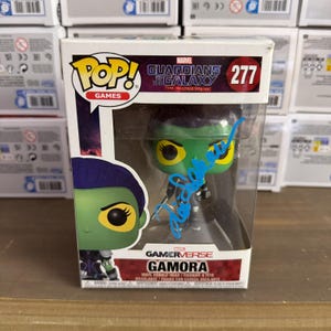 Zoe Saldana signierte Funko Pop Guardians of the Galaxy Autogramm Gamora Signatur mit COA