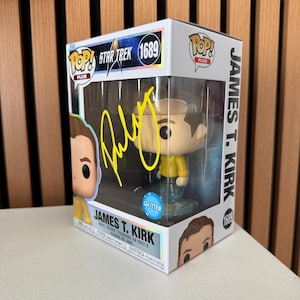 Paul Wesley signierte Funko Pop Star Trek Autogramm Captain Kirk Signature mit COA