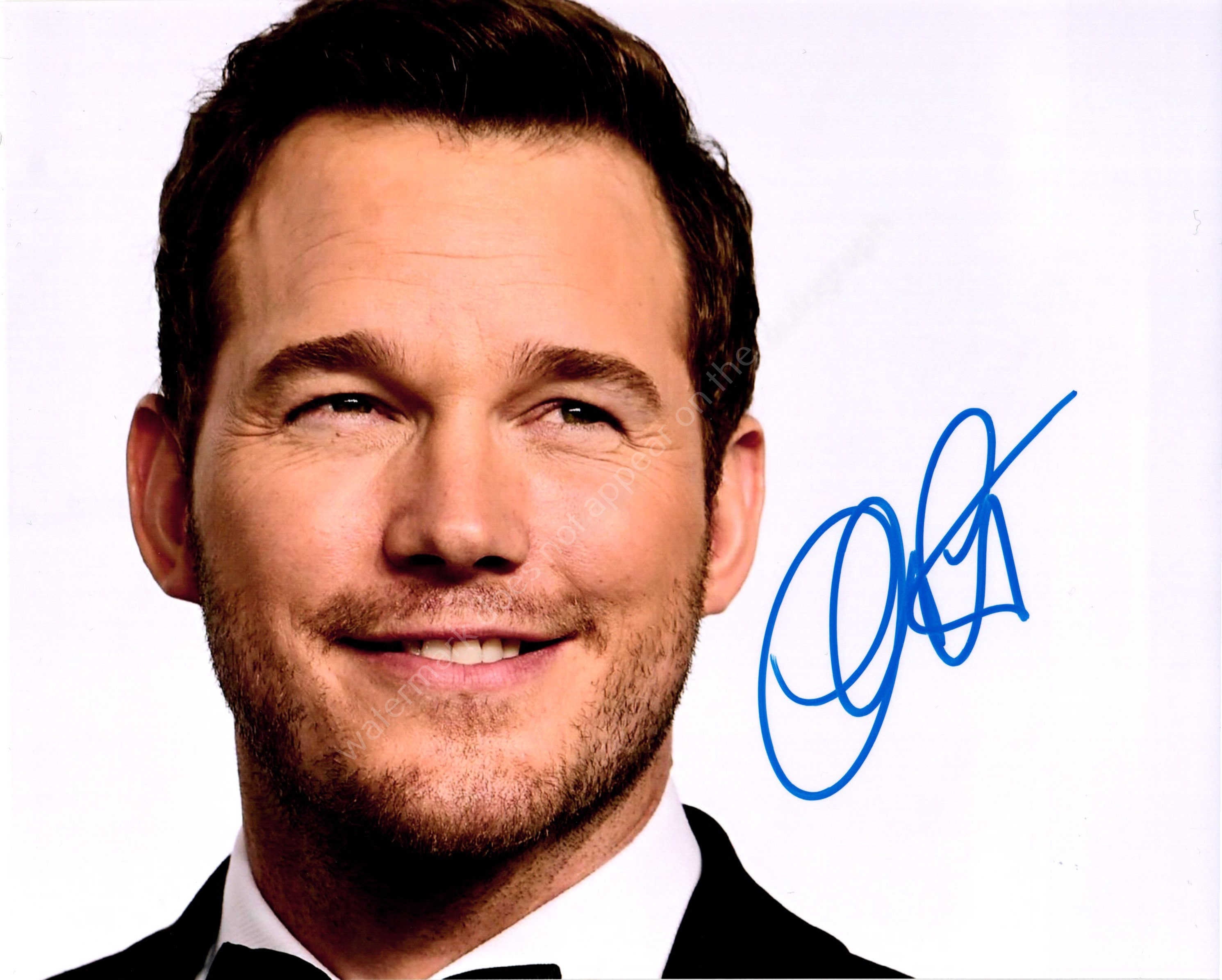 Chris Pratt直筆サイン　クリスプラットGotG2 CHRIS PRATT Autograph Signed Photo Star-lord Guardians of