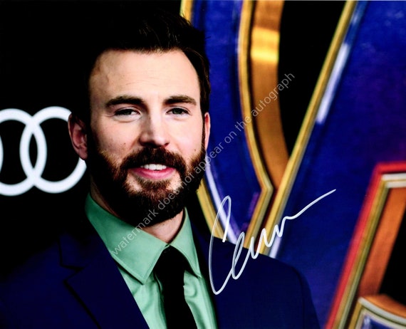 Chris Evans Autograph Captain America Avengers Endgame Signed Photo  Signature with COA