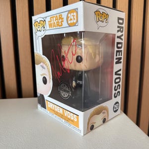 Paul Bettany signierte Funko Pop Star Wars Autogramm Dryden Voss Signature mit COA