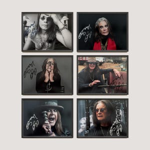 Ozzy Osbourne Autograph Collection Black Sabbath signiertes Poster Authentisches Signatur-COA