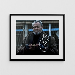 Laurence Fishburne Autograph John Wick Signed Poster Authentic Signature with COA