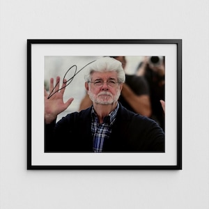 &quot;George Lucas Autogramm Star Wars &quot;&quot;Regisseur&quot;&quot; signiertes Poster Authentische Signatur mit COA.&quot;