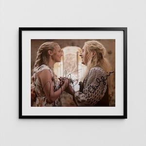Meryl Streep + Amanda Seyfried Autograph Mamma Mia Signed Poster Authentic Signature with COA