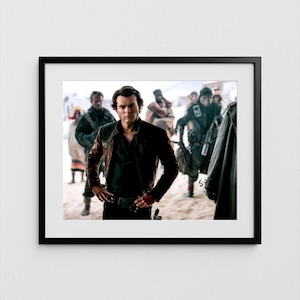Alden Ehrenreich Autograph Star Wars Signed Han Solo Poster Authentic Signature with COA