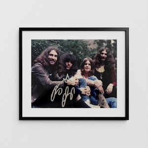Ozzy Osbourne Autogramm Black Sabbath Handsigniertes Poster mit Echtheitszertifikat