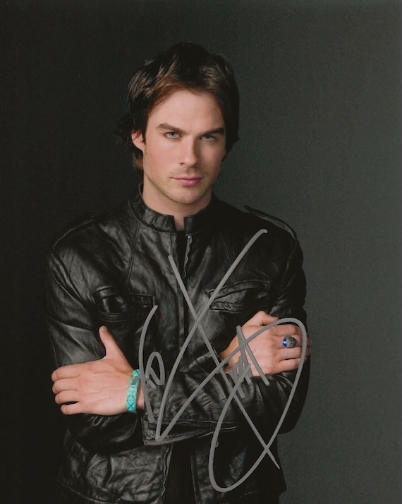 Ian Somerhalder Autograph Signed Photo Signature With COA Etsy