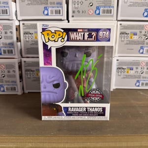 Thanos Signed Funko Pop Avengers Autograph Josh Brolin Signature with COA