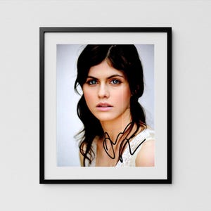 Alexandra Daddario Autograph Signed Poster Authentic Signature with COA