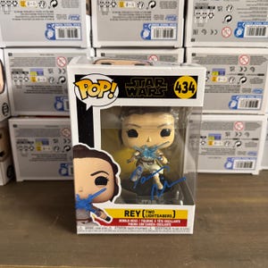 Daisy Ridley signierte Funko Pop Star Wars Autogramm Rey Signature mit COA