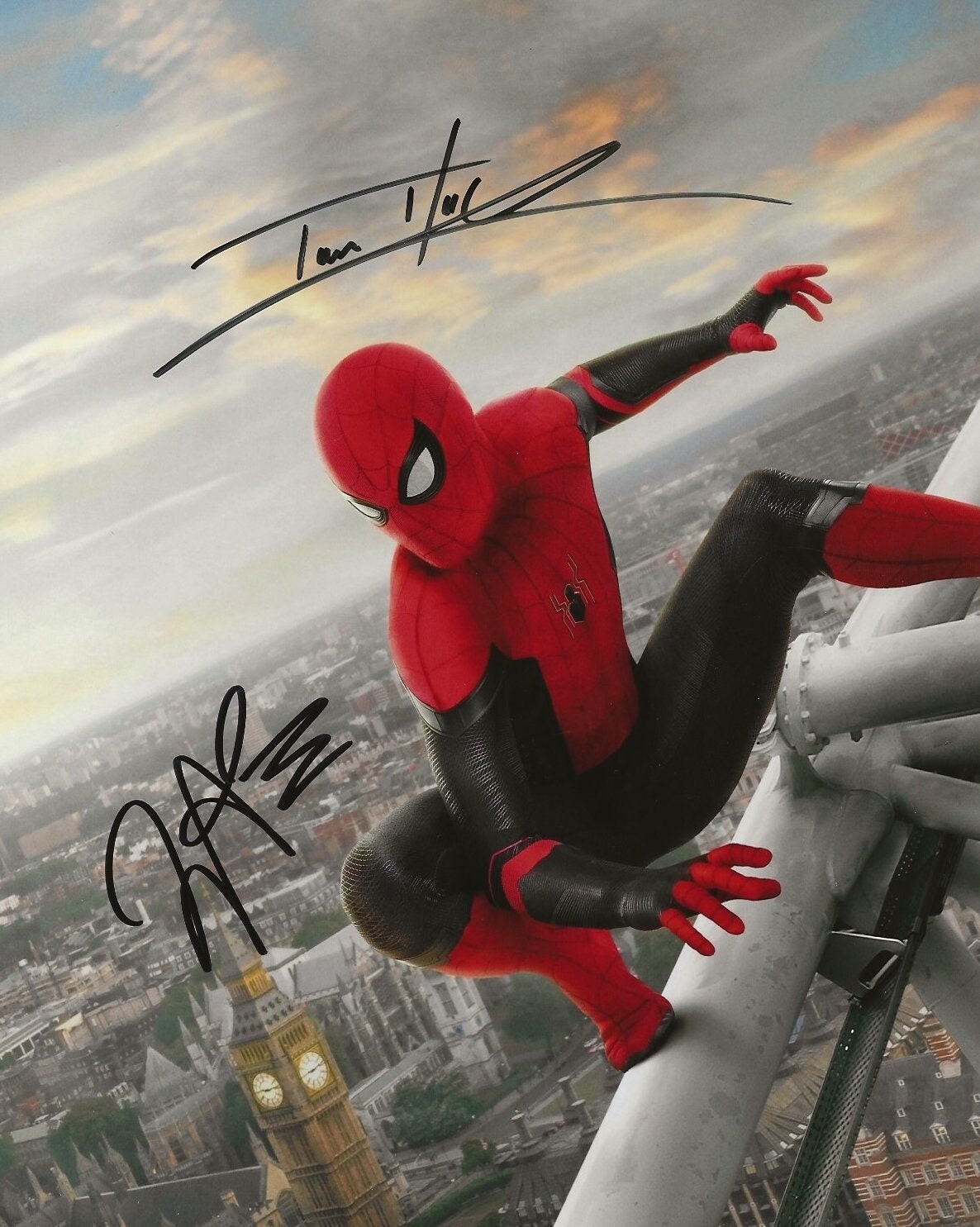 Tom Holland Zendaya Spider-Man Autograph Signed Photo - Etsy España