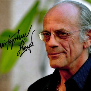 Christopher Lloyd Autograph Back to the Future Signed Photo Doc Brown Signature with COA