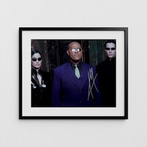 Keanu Reeves Autograph Matrix Signed Poster Neo Authentic Signature with COA