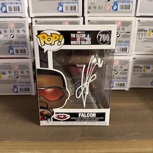 Falcon Autographed Funko Pop Winter Soldier Signed Anthony Mackie Signature with COA