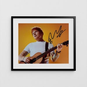 Ed Sheeran Autograph Signed Poster Authentic Signature with COA