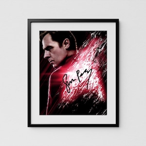 Simon Pegg Autograph Star Trek Signed Scotty Poster Authentic Signature with COA
