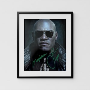 Laurence Fishburne Autograph Matrix Signed Poster Morpheus Authentic Signature with COA