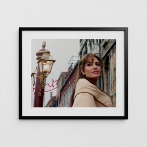 Angelina Jolie Autograph The Tourist Signed Poster Authentic Signature with COA