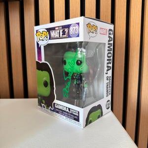 Zoe Saldana Signed Funko Pop Guardians of the Galaxy Autograph Gamora Signature with COA
