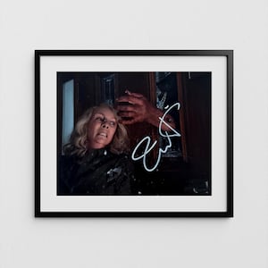 Jamie Lee Curtis Autograph Halloween Signed Poster Authentic Signature with COA