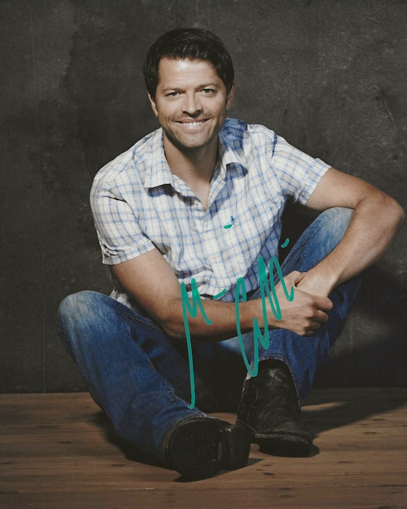 Misha Collins Autograph Signed 8x10 Photo Signature COA Etsy
