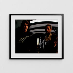 Hayden Christensen + Ewan McGregor Autograph Star Wars Signed Obi-Wan Kenobi Poster Anakin Skywalker Authentic Signature with COA
