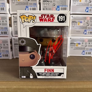 John Boyega signierte Funko Pop Star Wars Autogramm Finn Signature mit COA