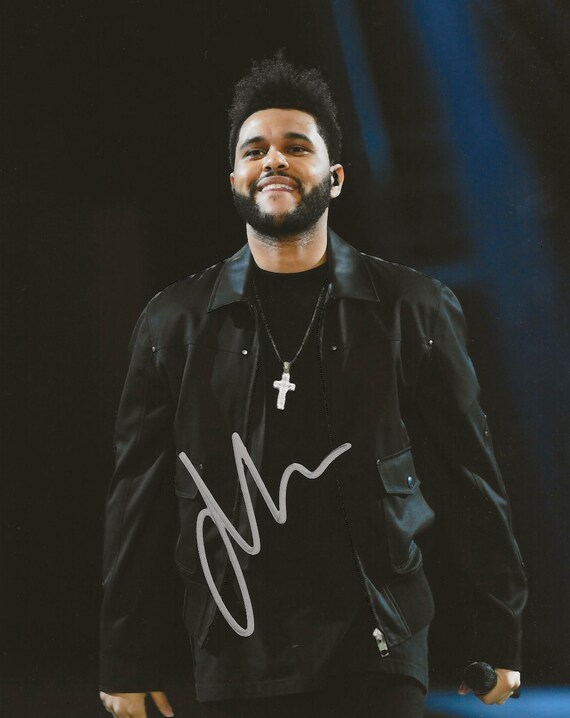 The Weeknd Autograph Signed Photo Signature With COA | Etsy Australia