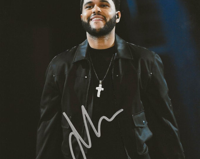 The Weeknd Autograph Signed Photo Signature With COA - Etsy Australia