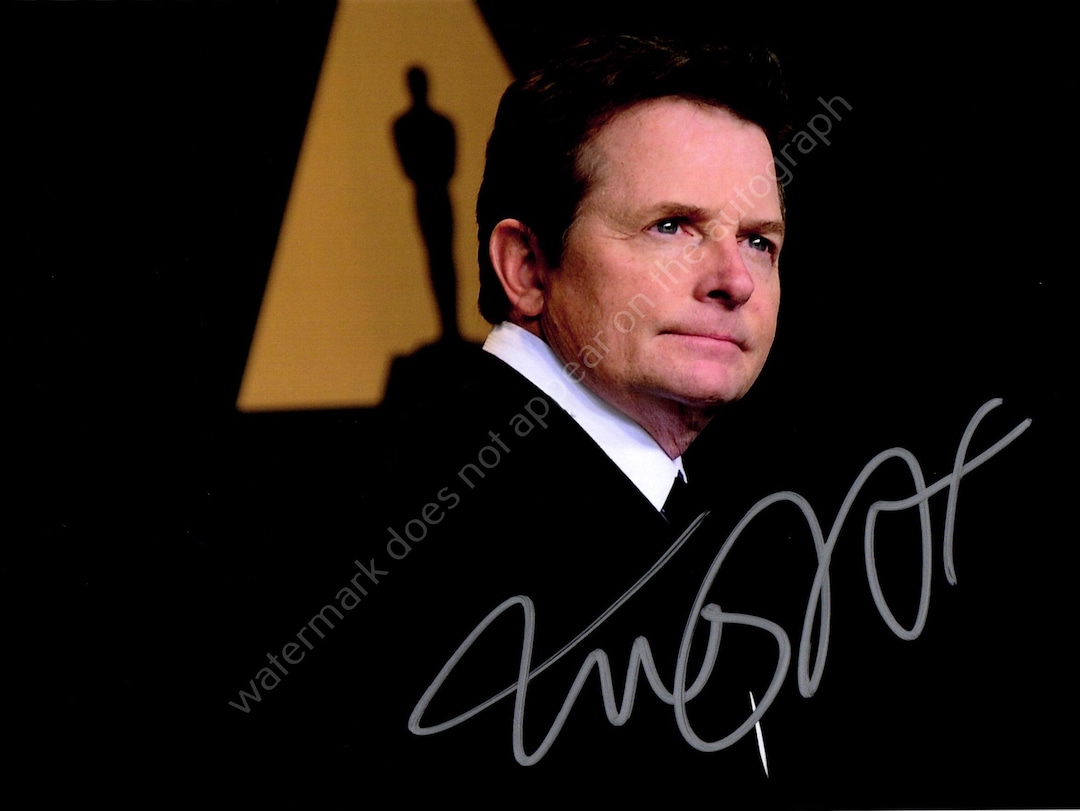 MICHAEL J. FOX Autograph Signed Photo 6x8 Signature With COA Etsy