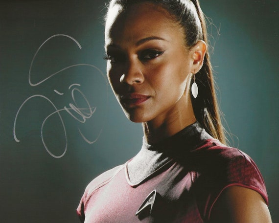 ZOE SALDANA Autograph Signed Photo Signature COA - Etsy