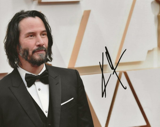 Keanu Reeves Autograph Signed Photo Signature With COA Etsy