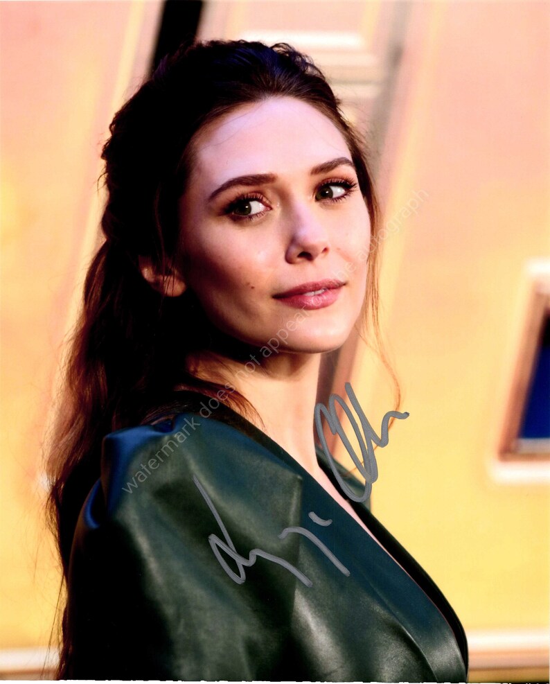 ELIZABETH OLSEN Autograph Signed Photo 8x10 Signature With COA Etsy