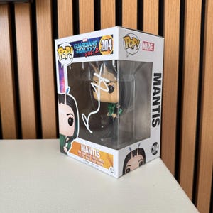 Mantis Signed Funko Pop Guardians of the Galaxy Autograph Pom Klementieff Signature with COA