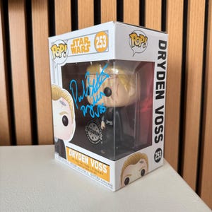Paul Bettany signierte Funko Pop Star Wars Autogramm Dryden Voss Signature mit COA