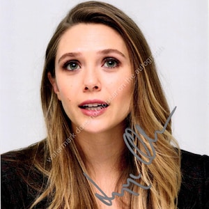 Elizabeth Olsen Autogramm | Avengers Endspiel | Doktor Strange | Wanda Maximoff | Signiertes Foto | Signatur mit COA