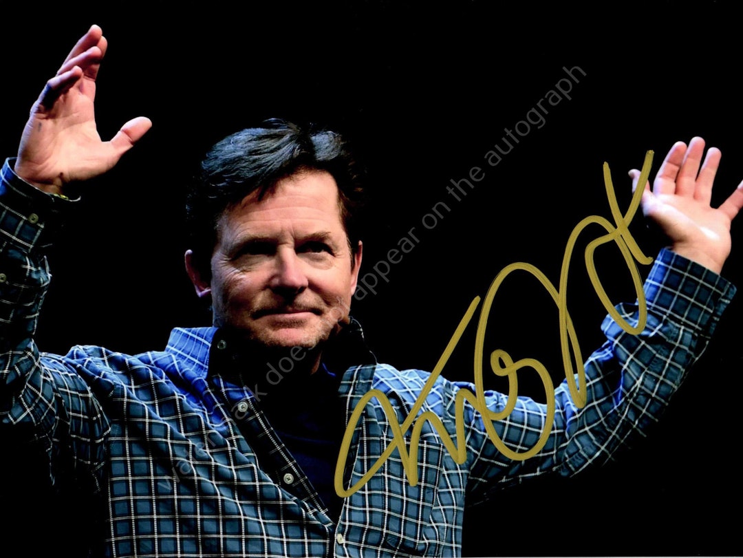 MICHAEL J. FOX Autograph Signed Photo 6x8 Signature With COA Etsy