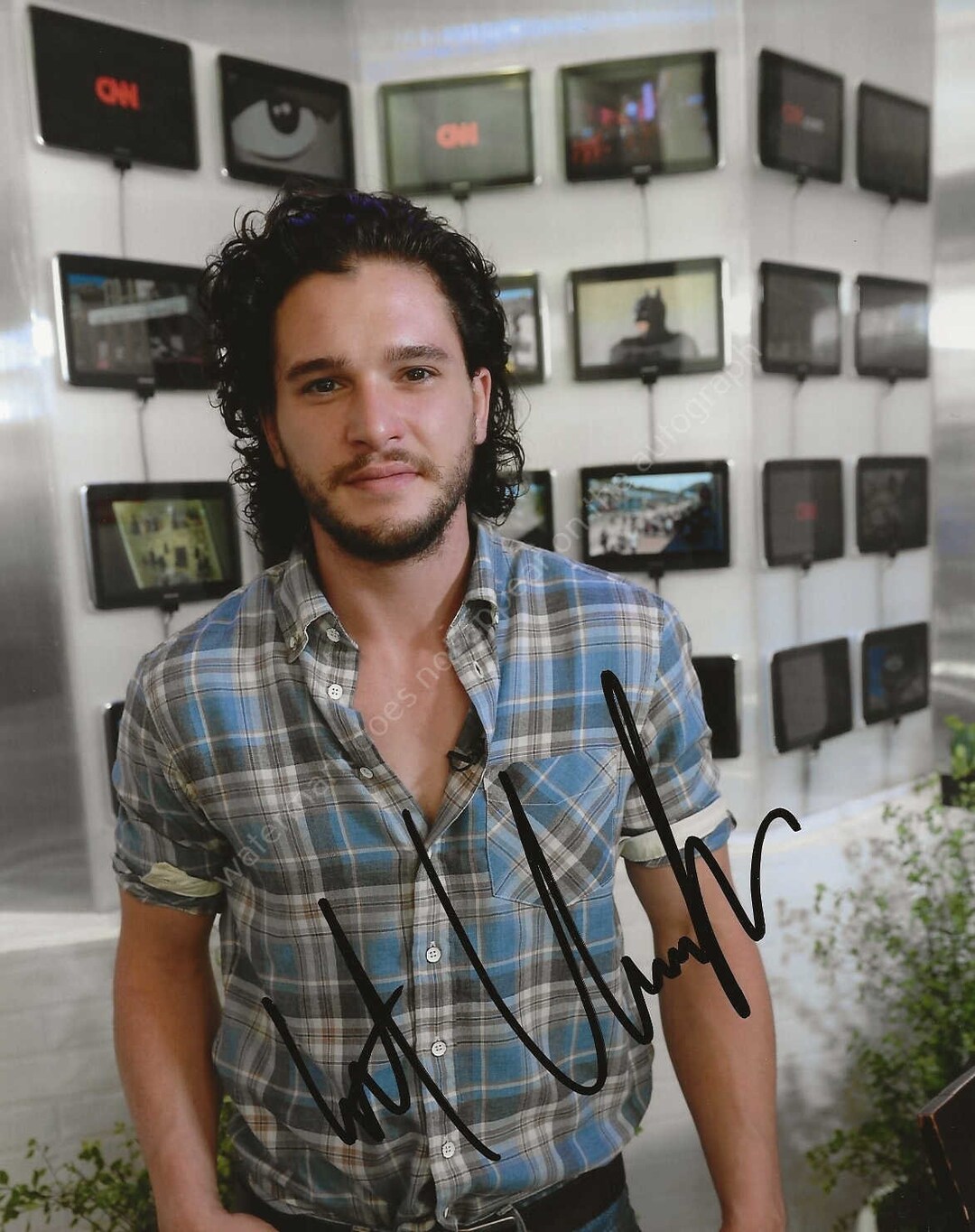KIT HARINGTON Autograph Signed Photo 8x10 Signature With COA Etsy