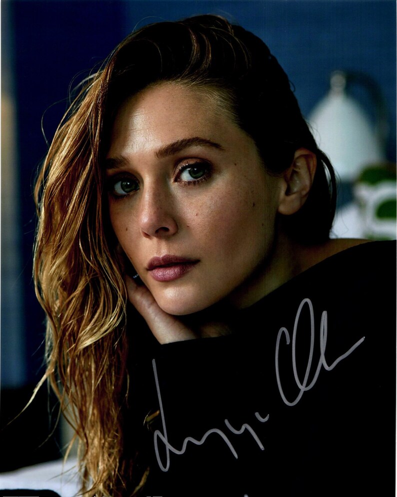 ELIZABETH OLSEN Autograph Signed 8x10 Photo Signature With COA Etsy
