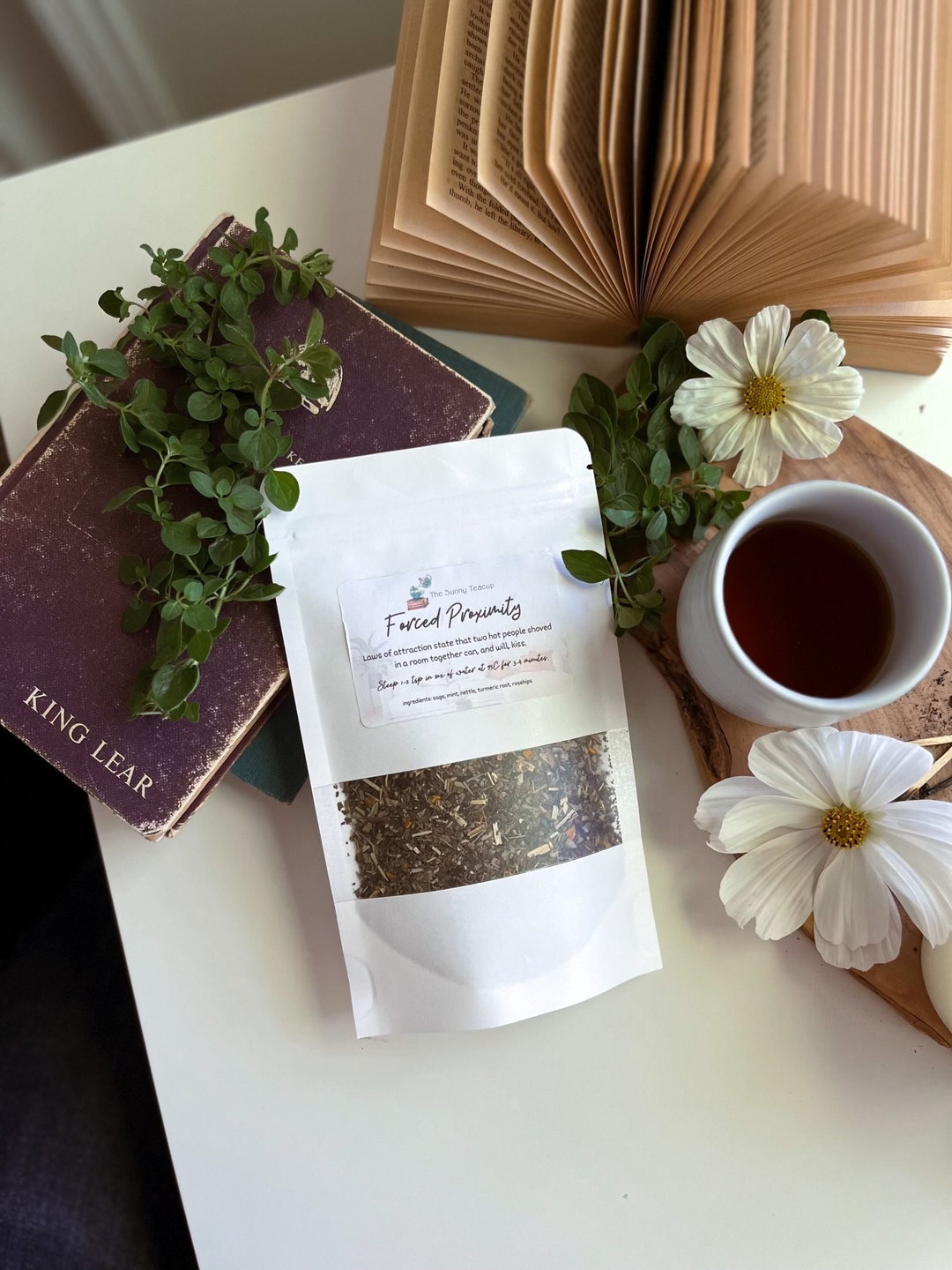 Forced Proximity Romance Trope 50g Herbal Tea Romance Etsy