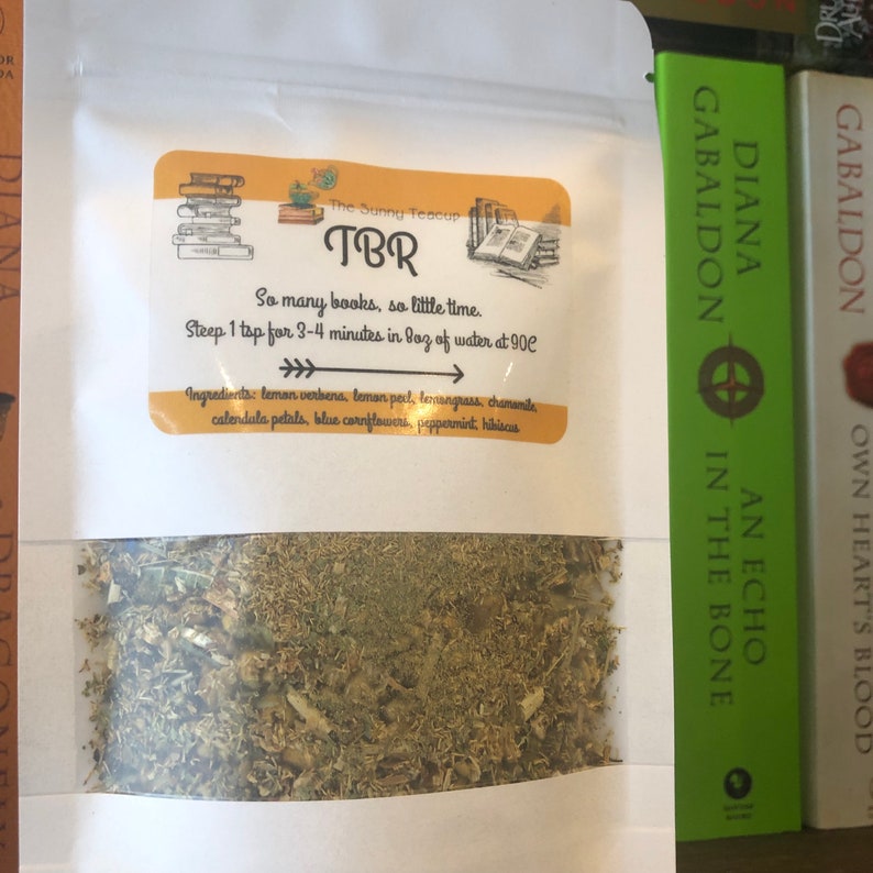 TBR 40gram Loose Leaf Tea Bookish Tea Literary Tea Bookish To Be Read Book Lover Want to Read Book Nerd Bookstagram image 2