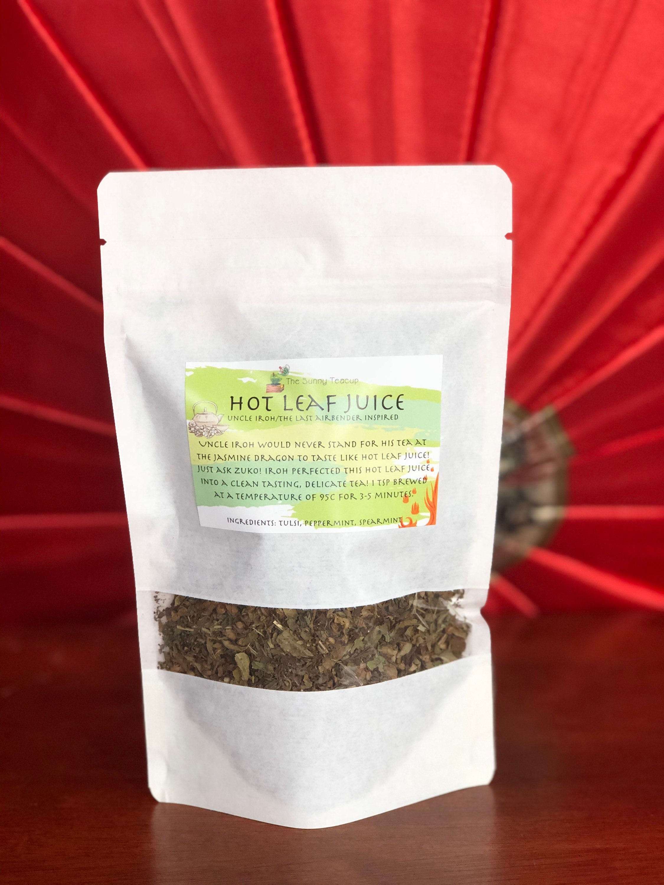 Hot Leaf Juice 30g Loose Leaf Herbal Tea Avatar the Last Etsy
